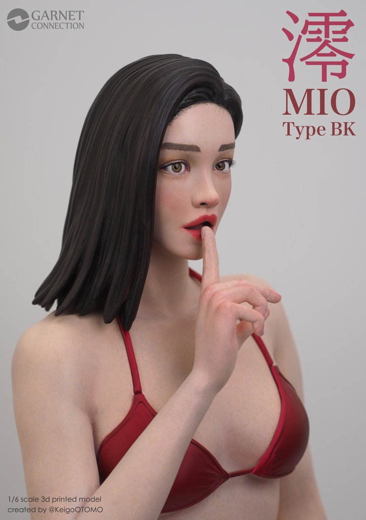 1/6 澪 MIO Type BK(未塗装 unpainted)3D出力品