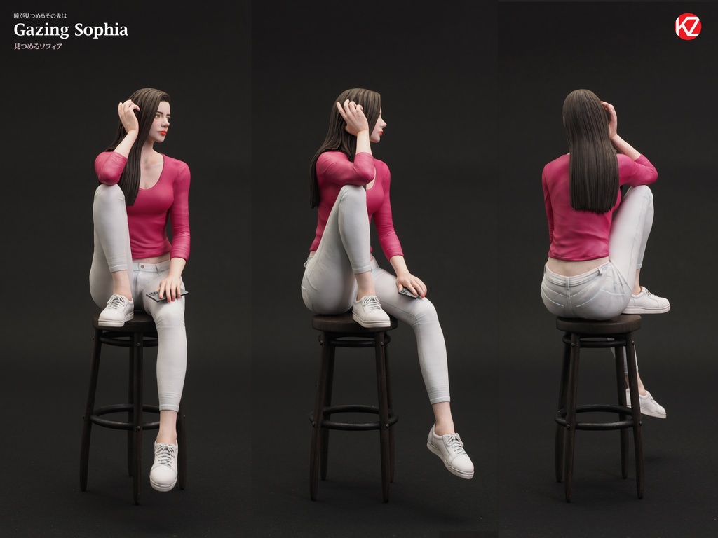 1/12 Gazing Sophia( 見つめるソフィア)3D出力品(未塗装 unpainted)