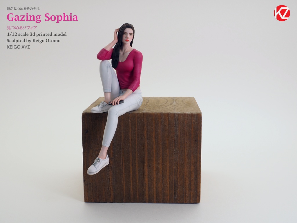 1/12 Gazing Sophia( 見つめるソフィア)3D出力品(未塗装 unpainted)
