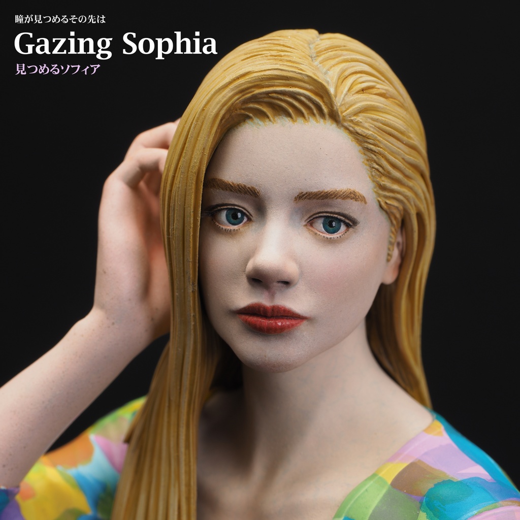 1/6 Gazing Sophia( 見つめるソフィア)3D出力品(未塗装 unpainted)