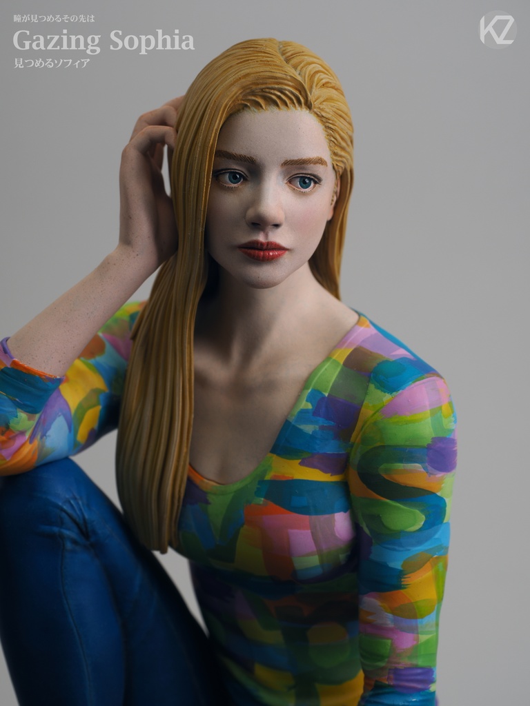 1/6 Gazing Sophia( 見つめるソフィア)3D出力品(未塗装 unpainted)