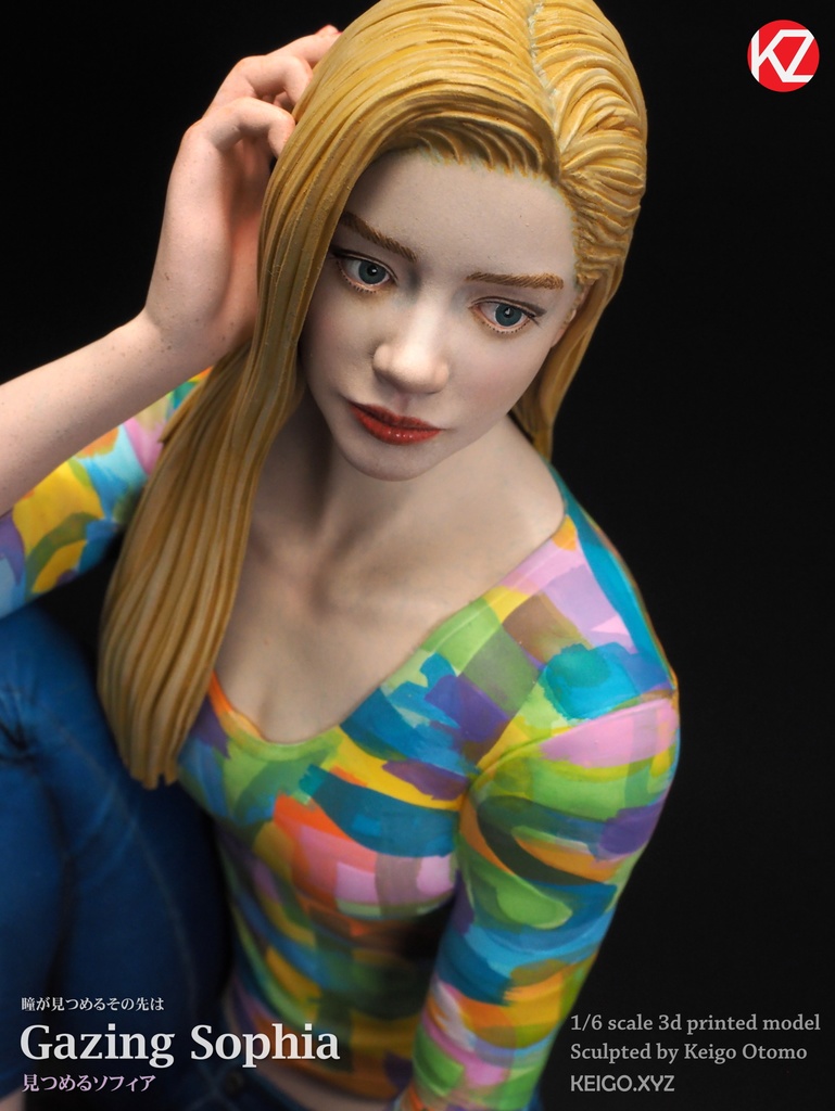 1/6 Gazing Sophia( 見つめるソフィア)3D出力品(未塗装 unpainted)