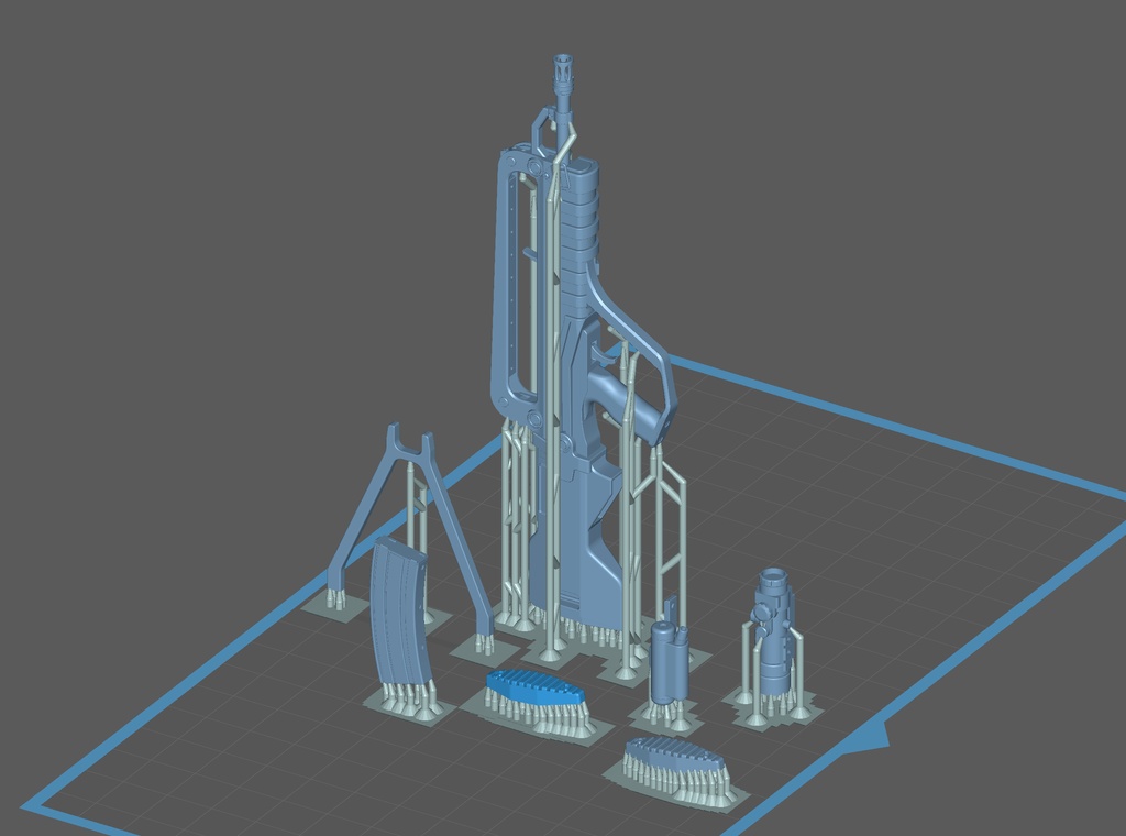 【 A data for 3d printer 】Rifle set A --- STL file