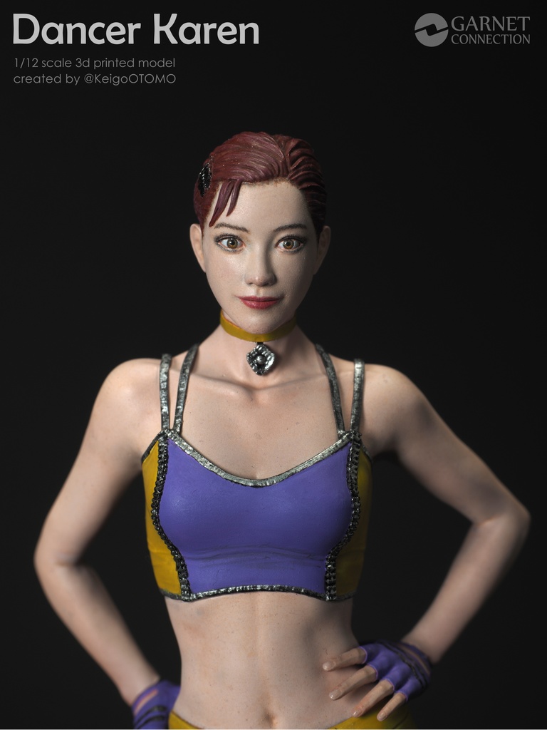 1/12 ダンサーカレン(Dancer Karen)3D出力品(未塗装 unpainted)
