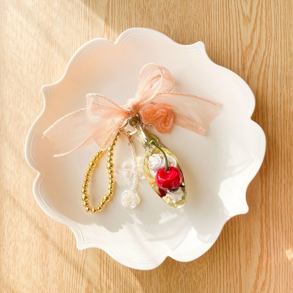 スタレ｜モーディスイメージバッグチャーム｜さくらんぼ【hichi.作品】