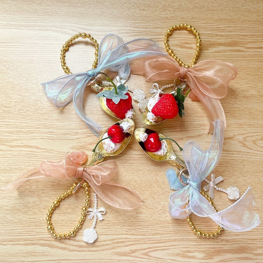 スタレ|モーディスイメージバッグチャーム|さくらんぼ【hichi.作品】