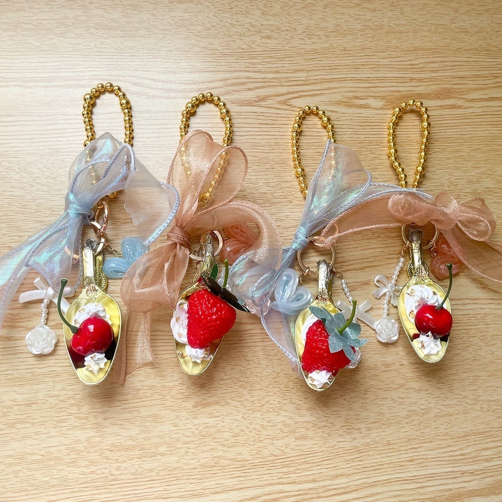 スタレ|モーディスイメージバッグチャーム|さくらんぼ【hichi.作品】