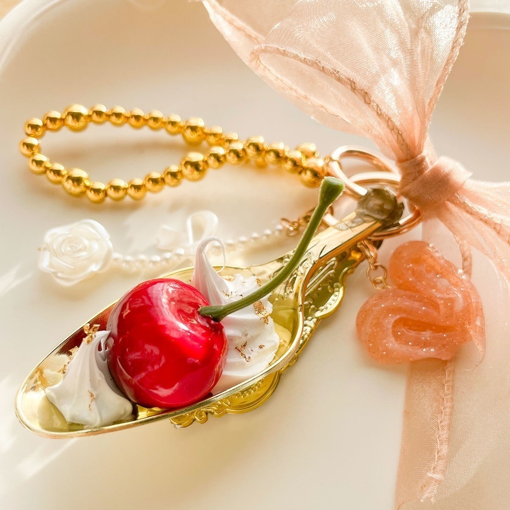 スタレ|モーディスイメージバッグチャーム|さくらんぼ【hichi.作品】