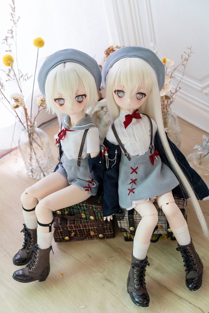 【MezzaLuna】聖星学園(通販色.ver) MDD/MSD/kumako用洋服フルセット(予約販売)