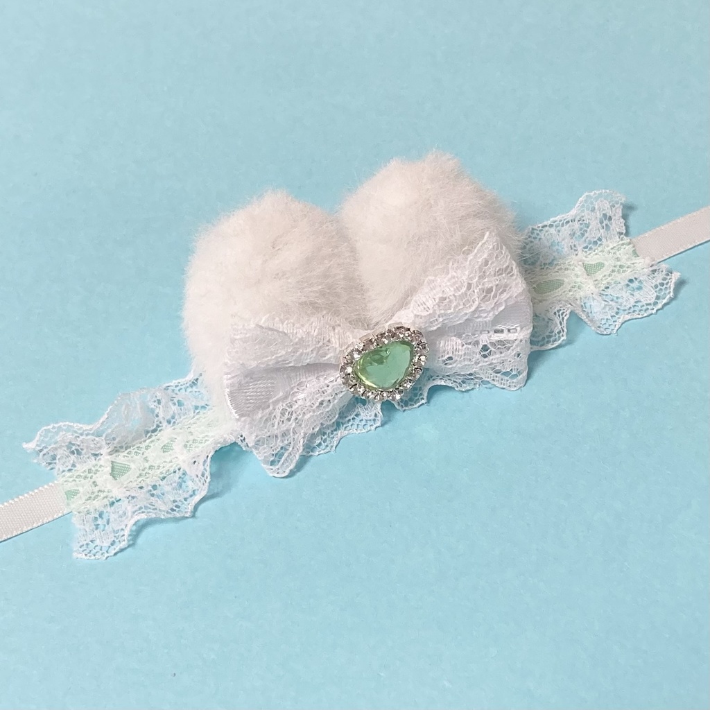 ぬい ヘッドドレス ミントグリーン