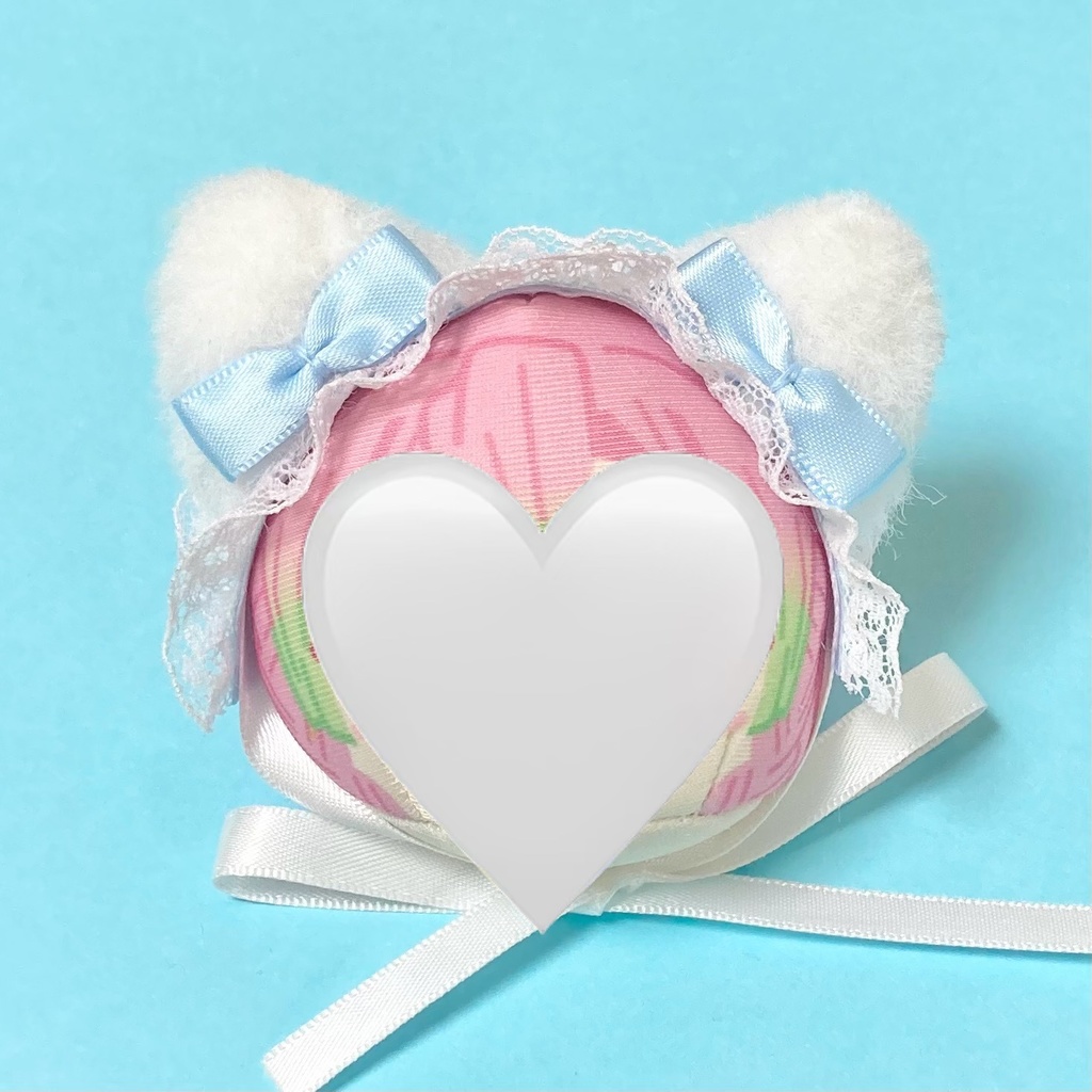 ぬい ヘッドドレス ねこみみ ベビーブルー