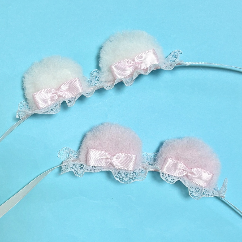 ぬい ヘッドドレス くまみみ ピンク