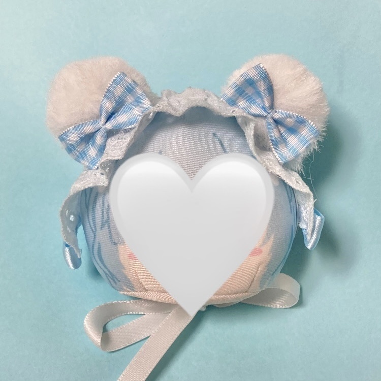 ぬい ヘッドドレス くまみみ ブルー