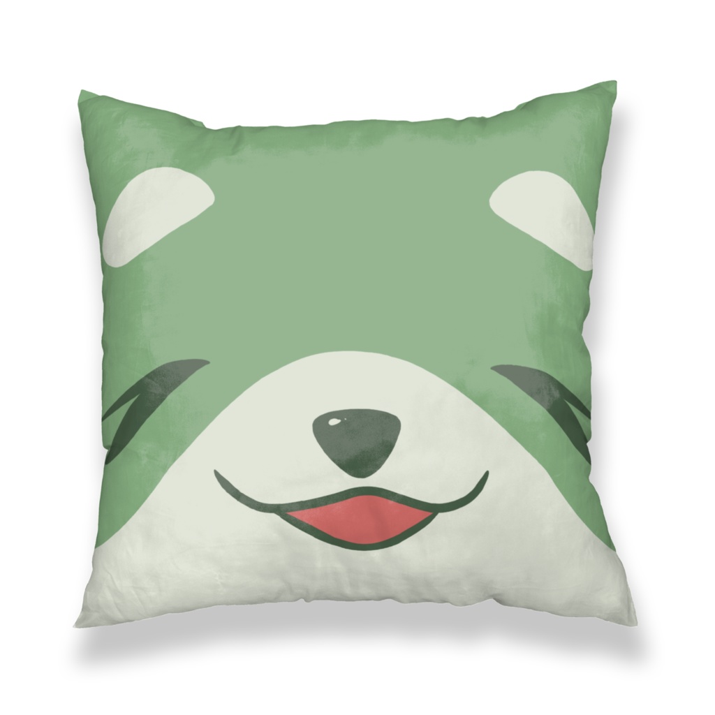 緑ポメクッションカバー