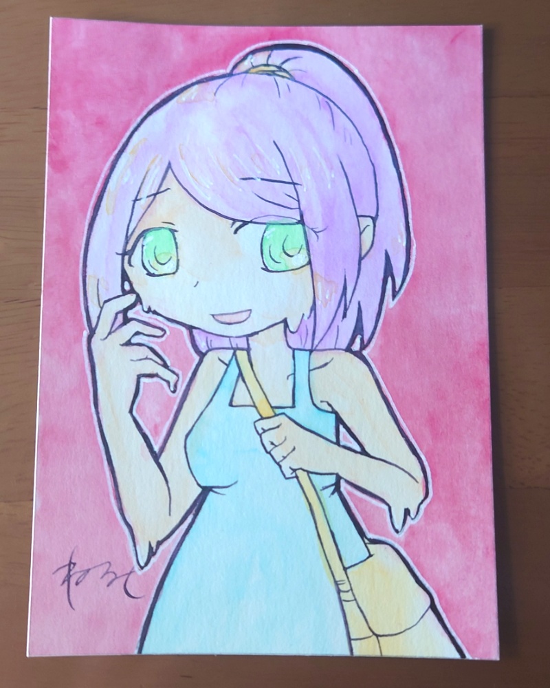 水彩作品「外出ていい気温じゃないって」