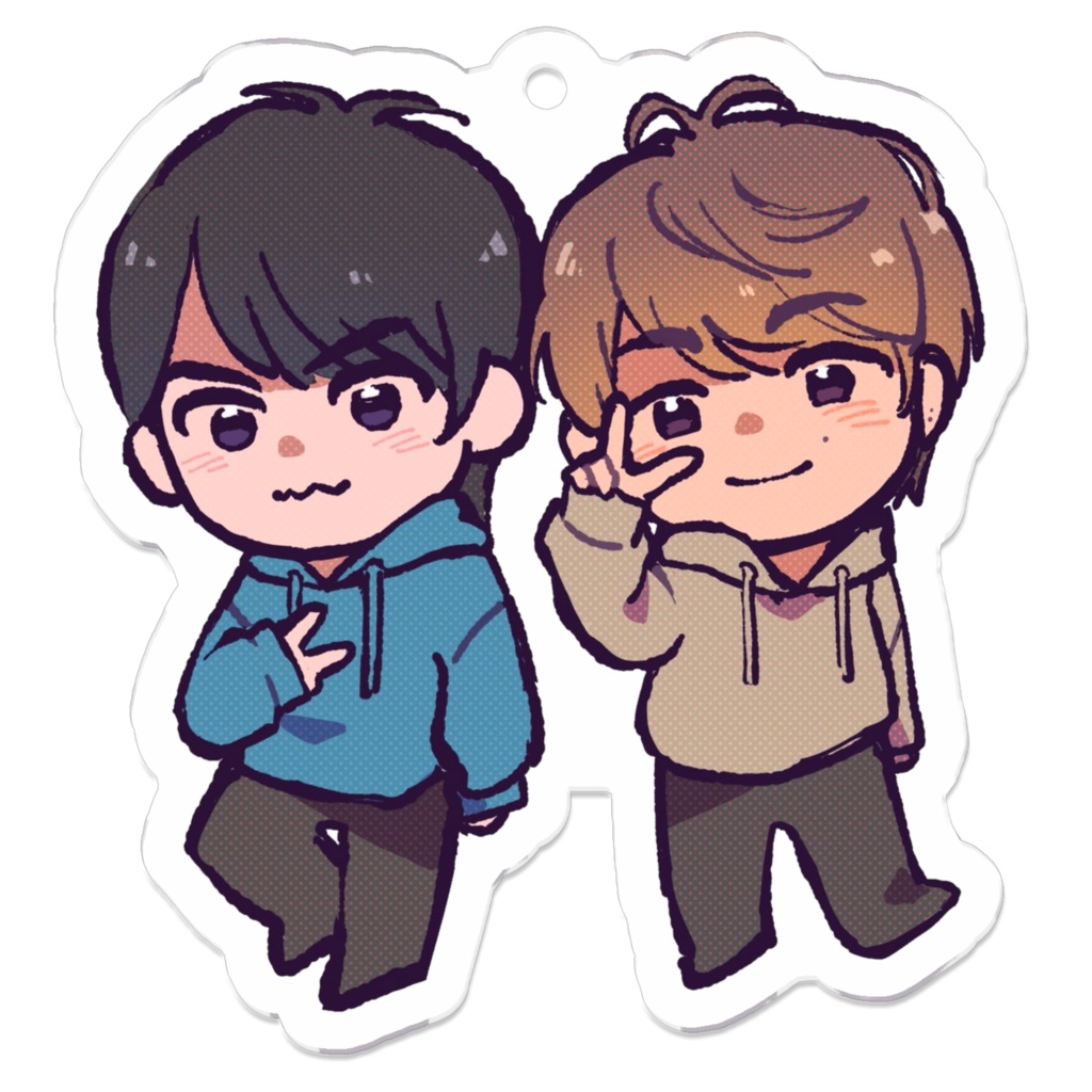 2人でピースアクキー