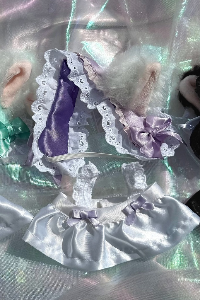 ねこみみメイドさんセット紫