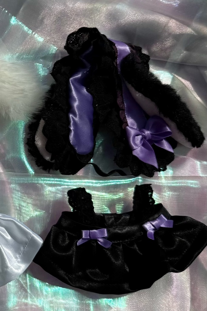 うさみみメイドさんセット紫