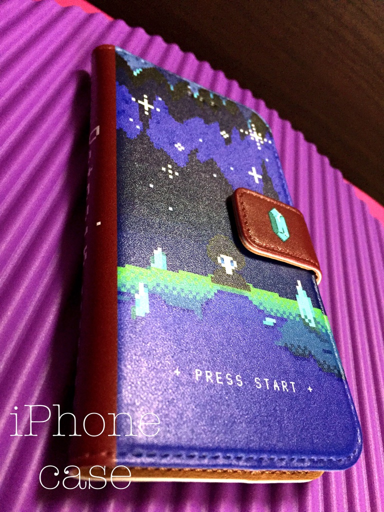 ドット絵オリジナルスマホケース 手帳型