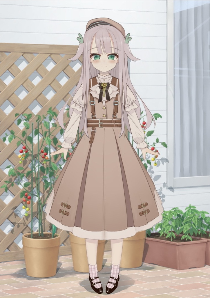 ヨーロッパのレトロなドレスの女の子