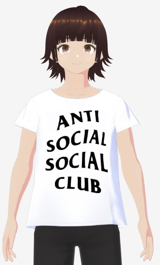 Anti Social Social Club T-Shirt for VRroid
