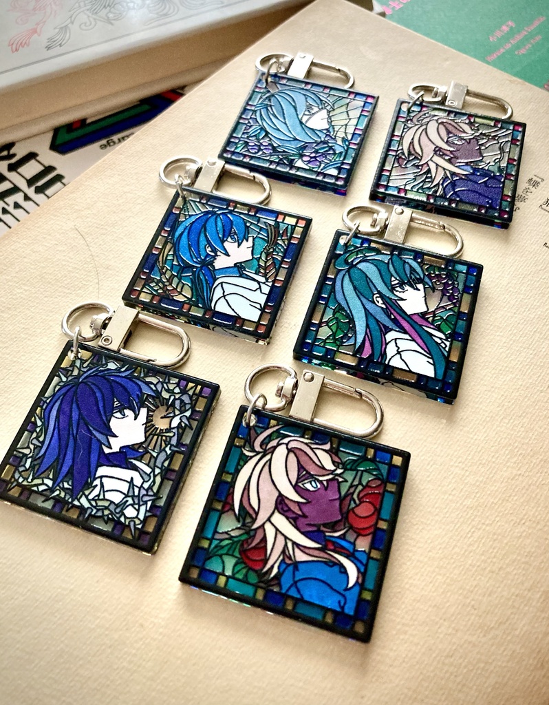 【BIOS】ステンドグラス風アクリルキーホルダー