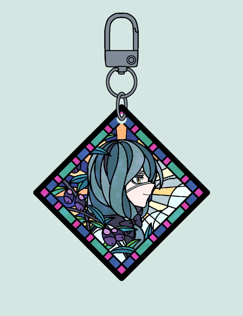 【BIOS】ステンドグラス風アクリルキーホルダー