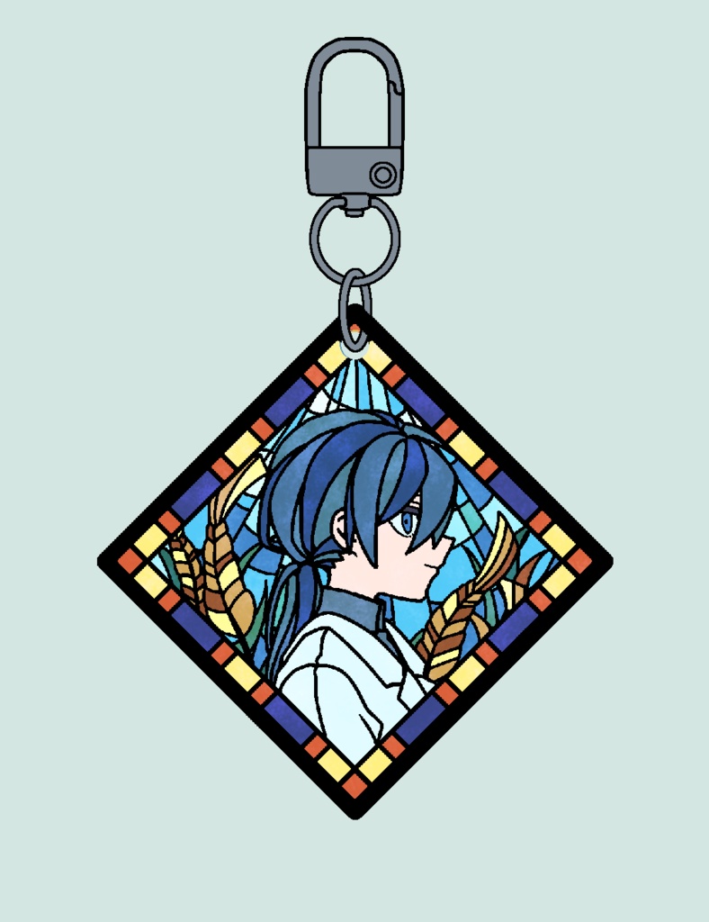 【BIOS】ステンドグラス風アクリルキーホルダー