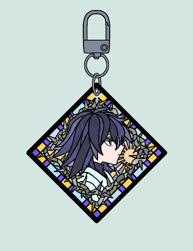 【BIOS】ステンドグラス風アクリルキーホルダー