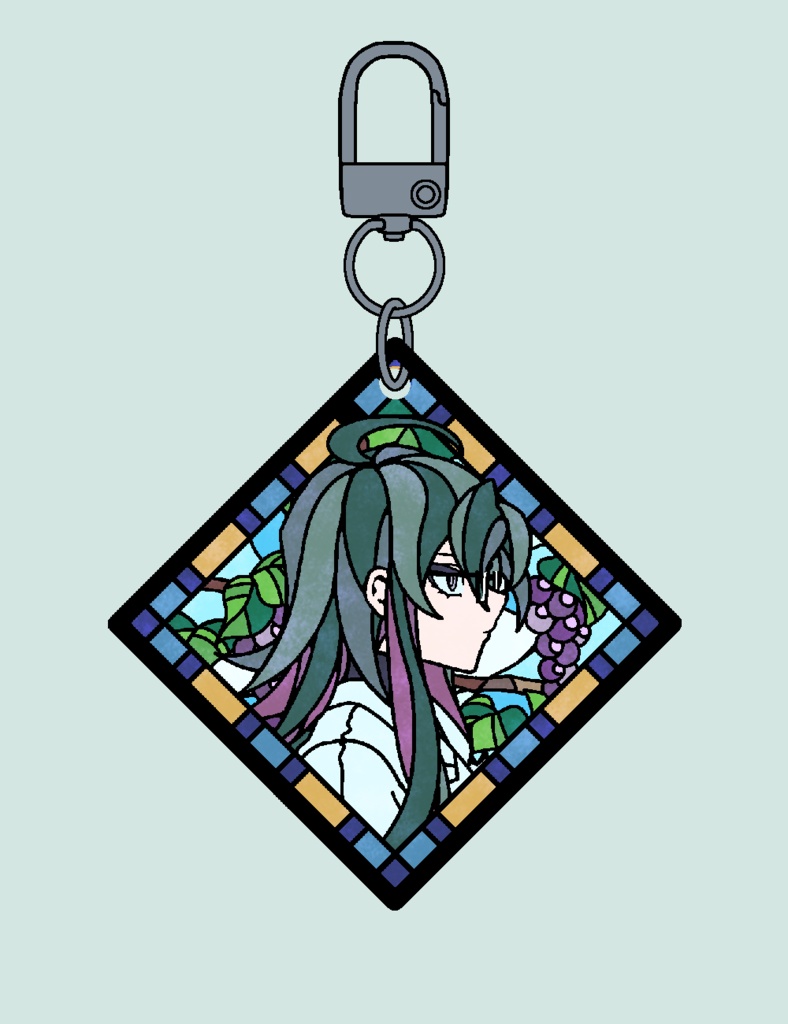 【BIOS】ステンドグラス風アクリルキーホルダー