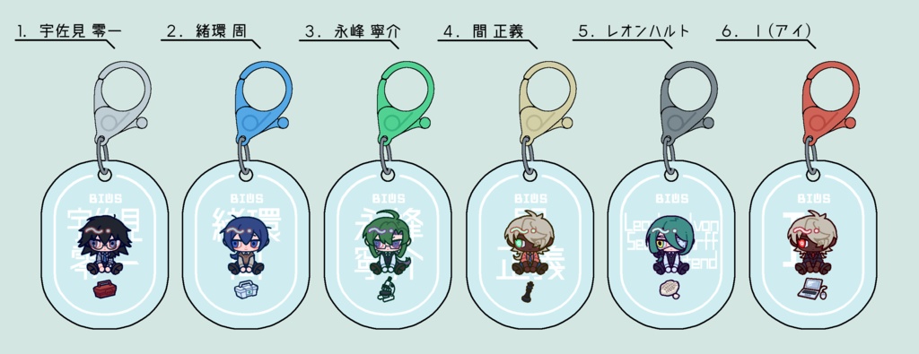 【BIOS】アクリルタグキーホルダー