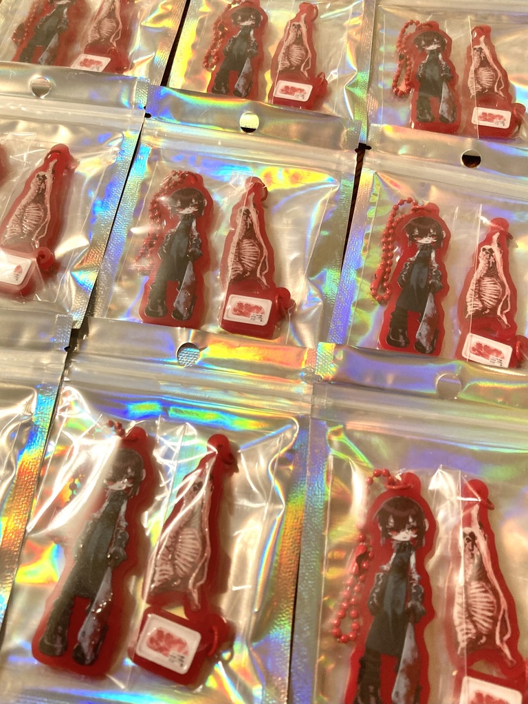 【AGAINST】肉屋さん屋さんアクキーセット