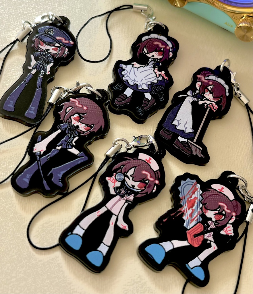 【AGAINST】九十九林檎が女装しているアクキーガチャ