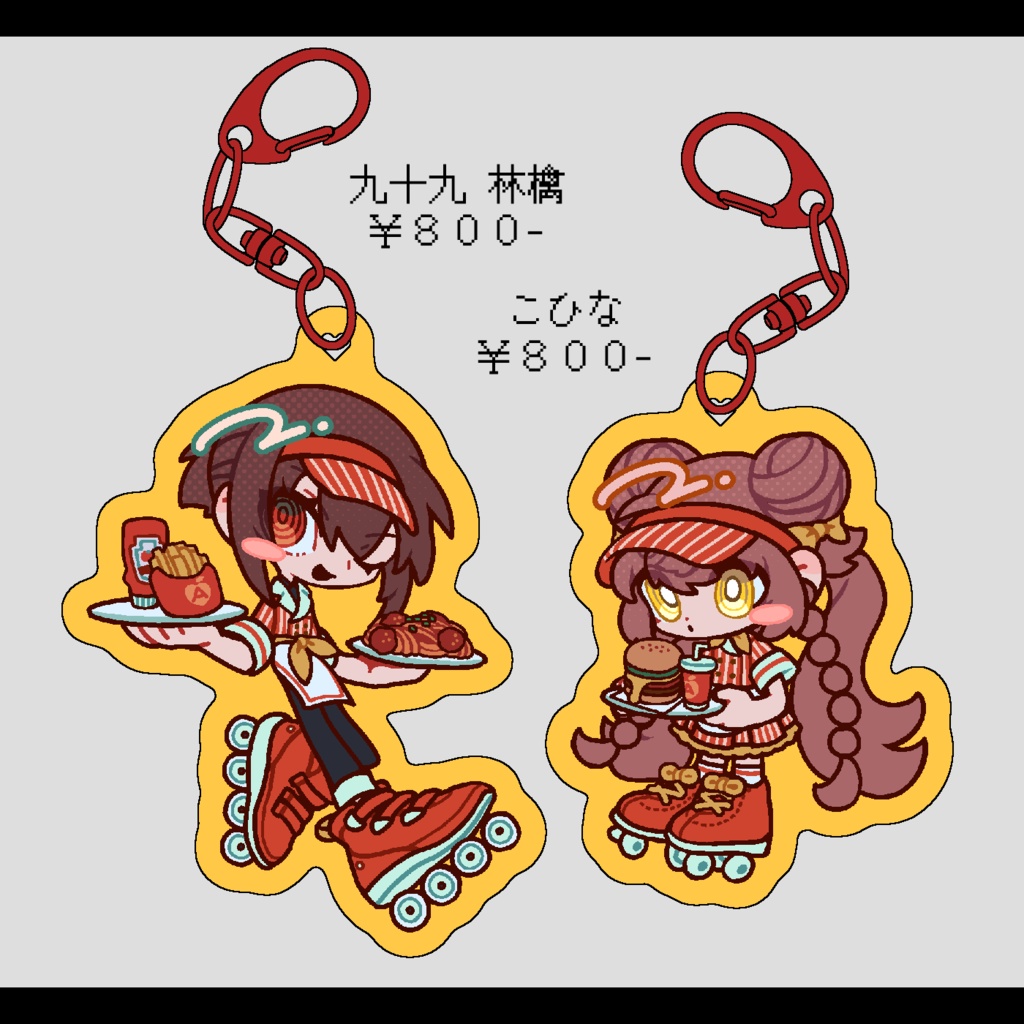 【AGAINST】ダイナーなアクリルキーホルダー