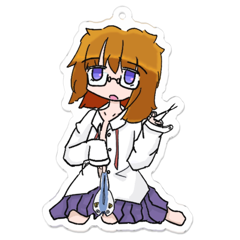 蝸牛ちゃんと魚の開きアクキー