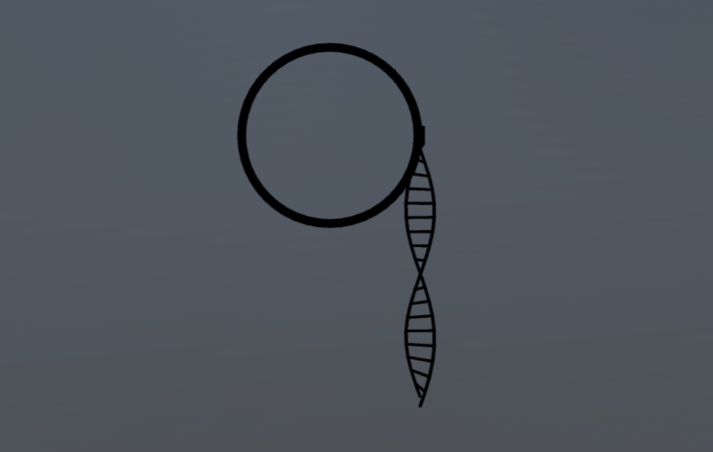 【無料】DNAモノクル(しらすこ対応)【VRChat】