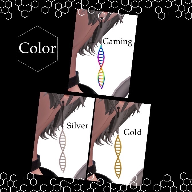 【VRChat】DNAイヤリング