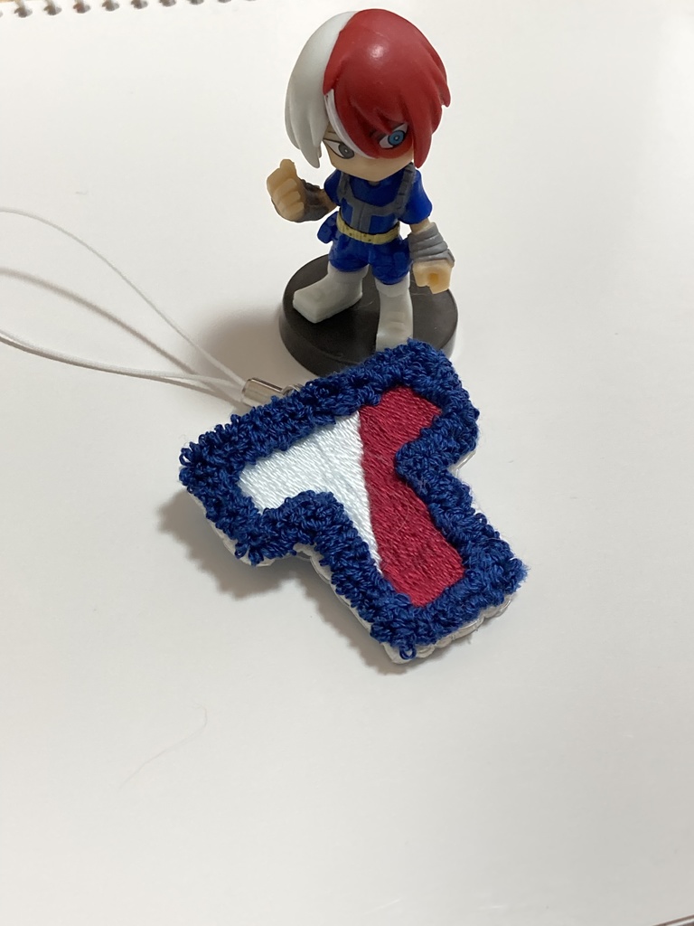 イニシャル刺繍ストラップ・轟焦凍