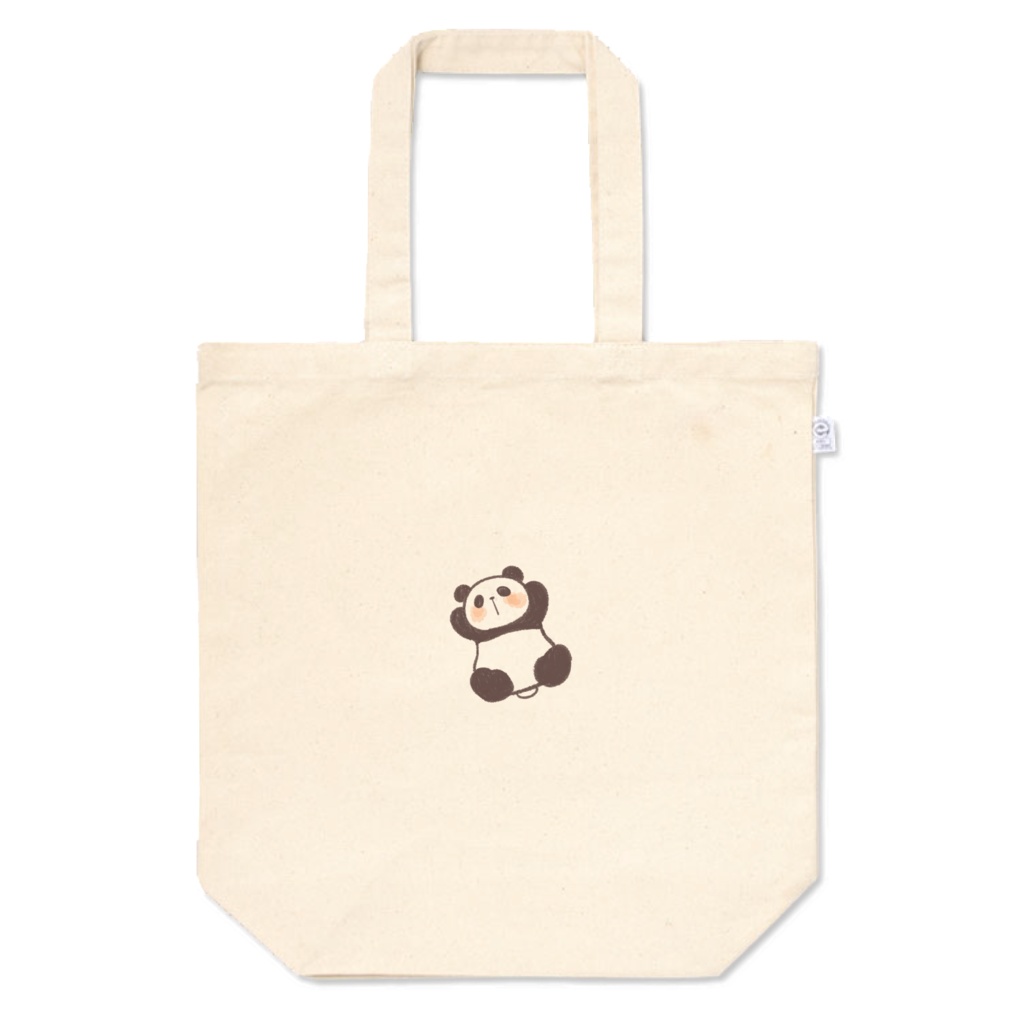 のんびりパンダ　ばんざいトートバッグ