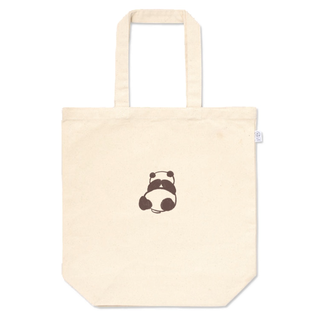 のんびりパンダ　照れ屋トートバッグ
