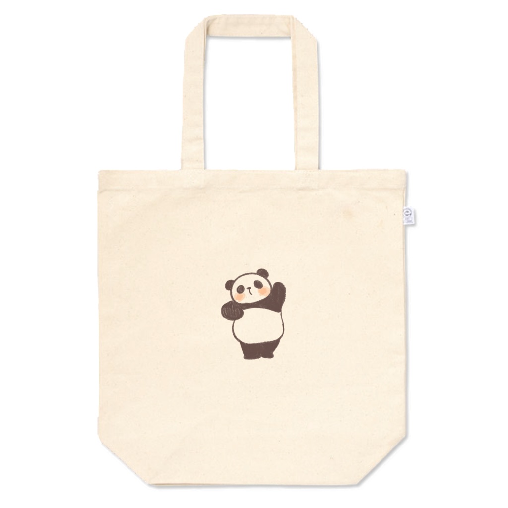 のんびりパンダ　おてふりトートバッグ