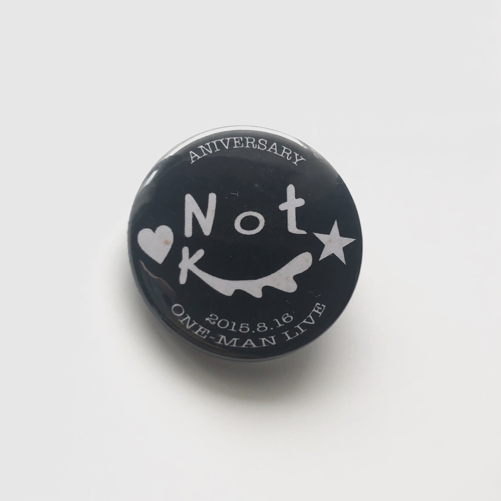 【缶バッチ】Not K ワンマン記念缶バッチ