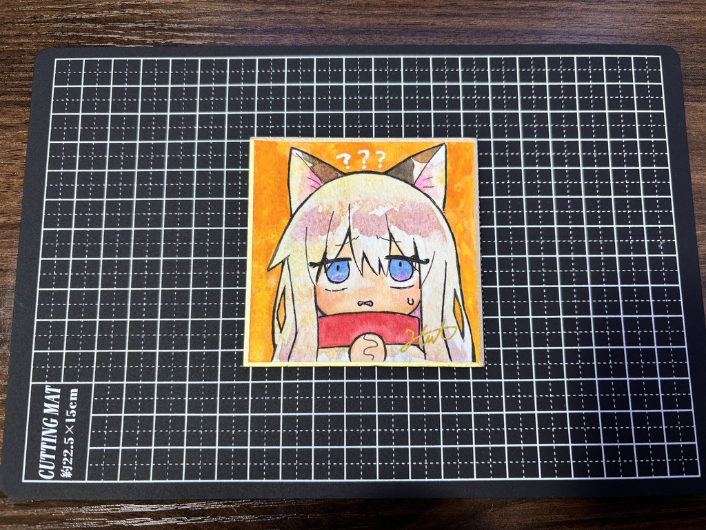 豆色紙原画イラスト