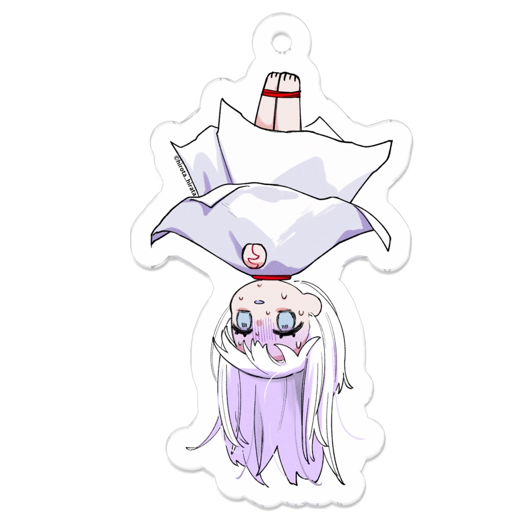 逆さ吊りてるてるちゃんアクキー