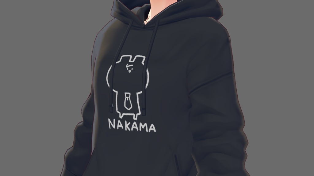 VRoid用パーカーテクスチャ「なかまパーカー」