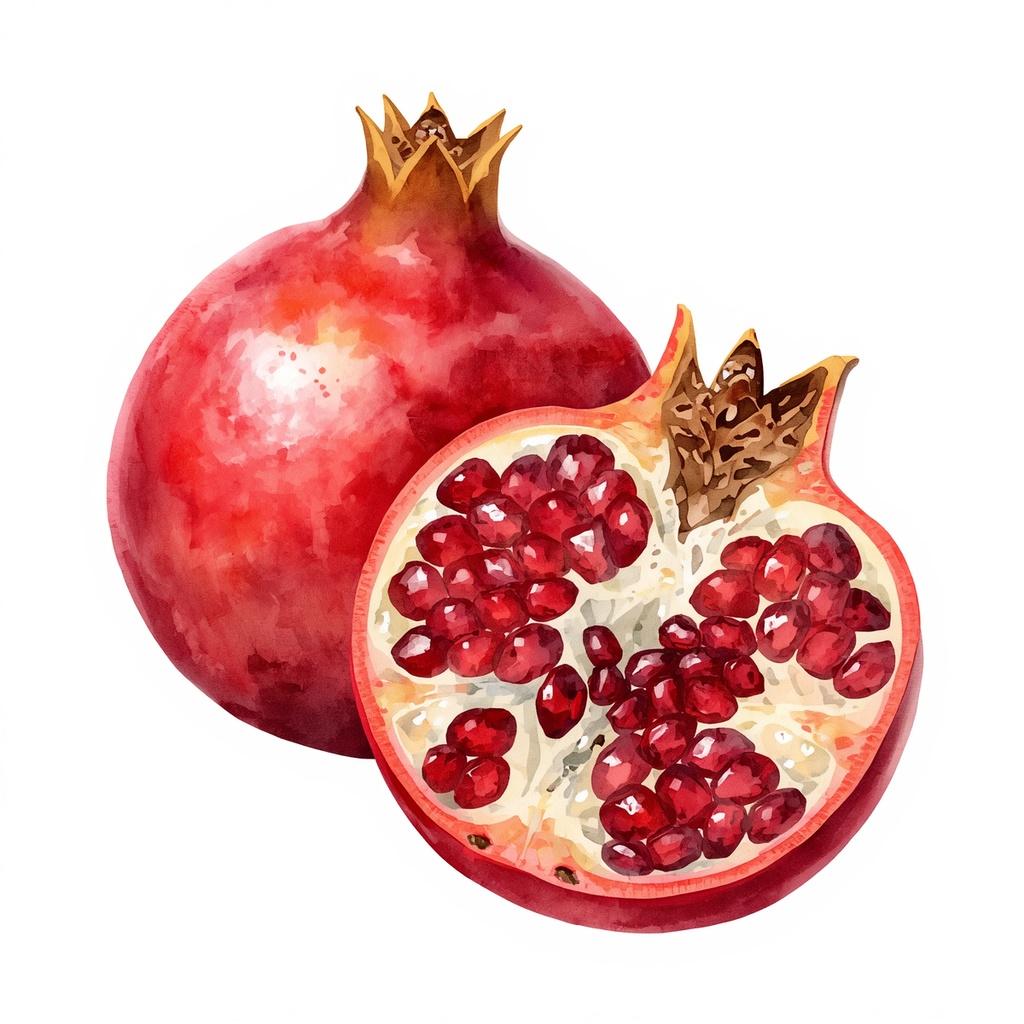 ボタニカル水彩画・フルーツクリップアート 10種セット【背景透過PNG】