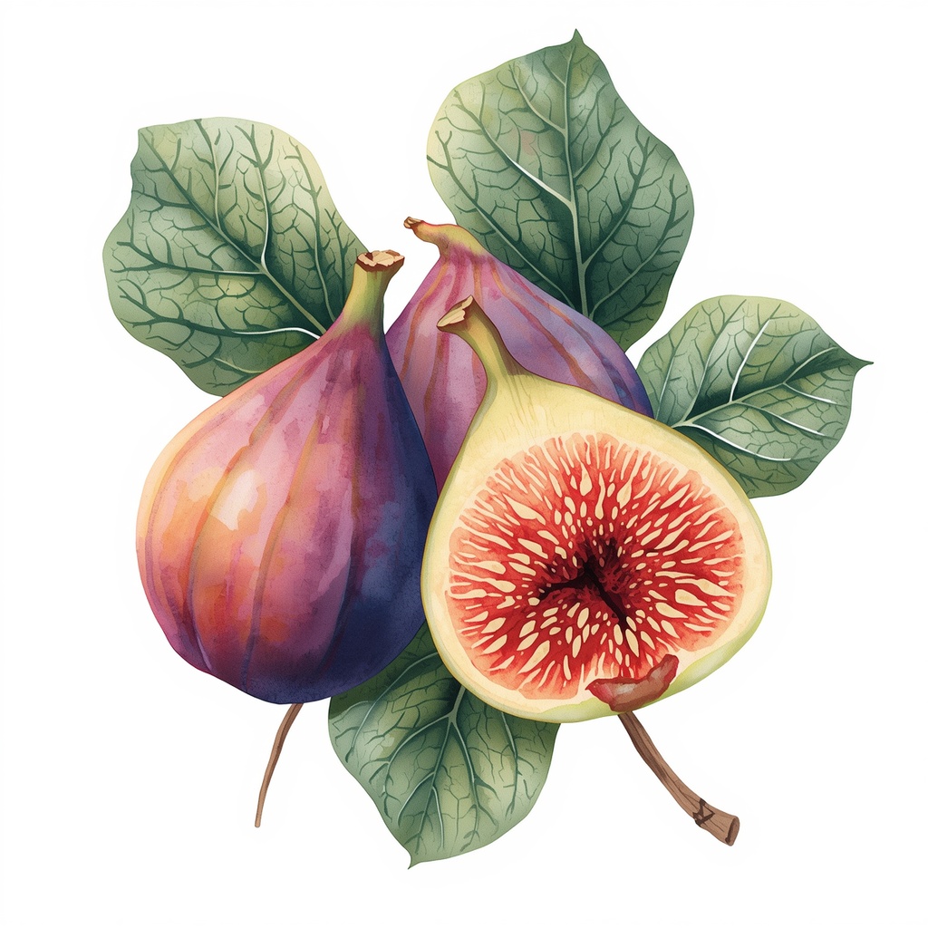 ボタニカル水彩画・フルーツクリップアート 10種セット【背景透過PNG】