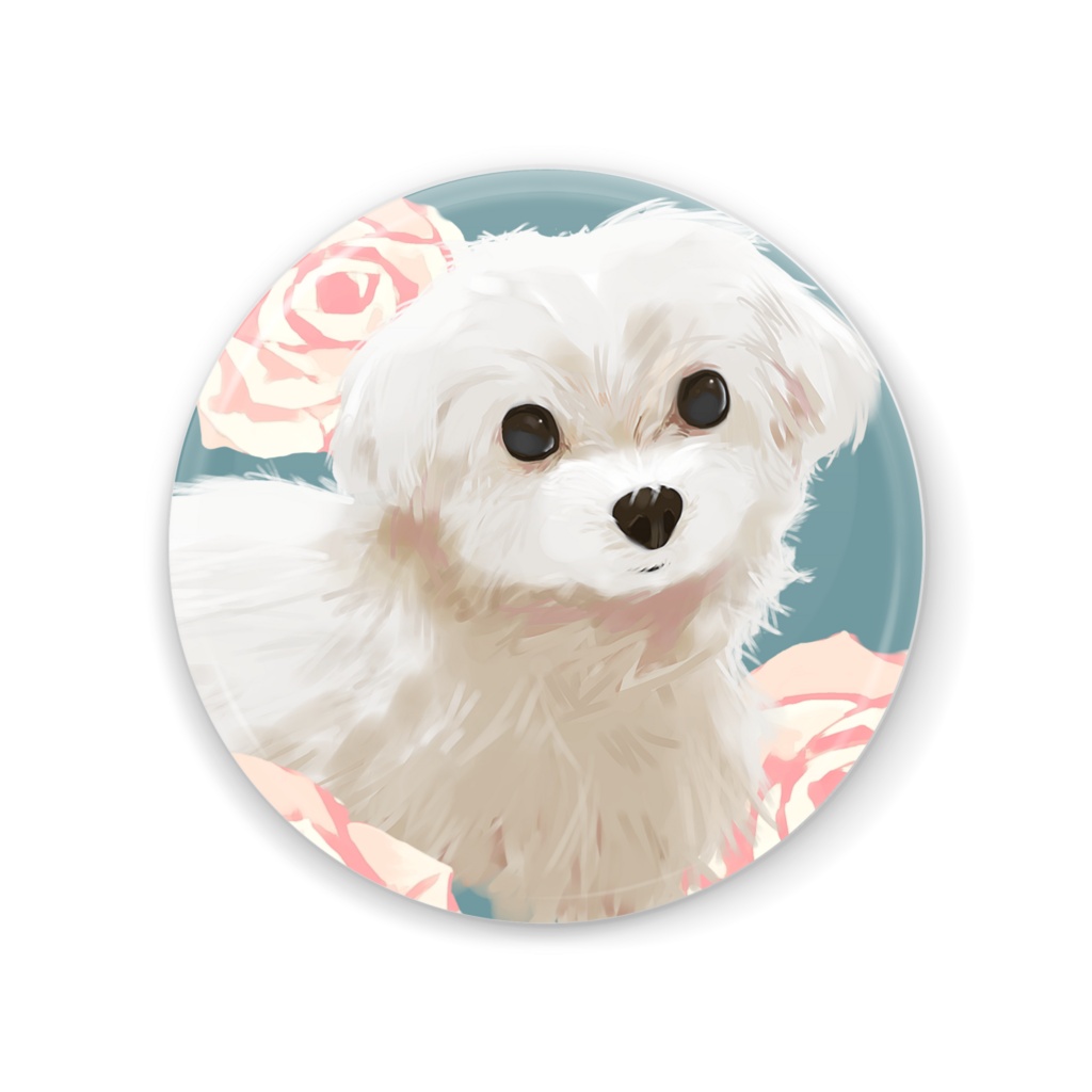 犬の缶ミラー