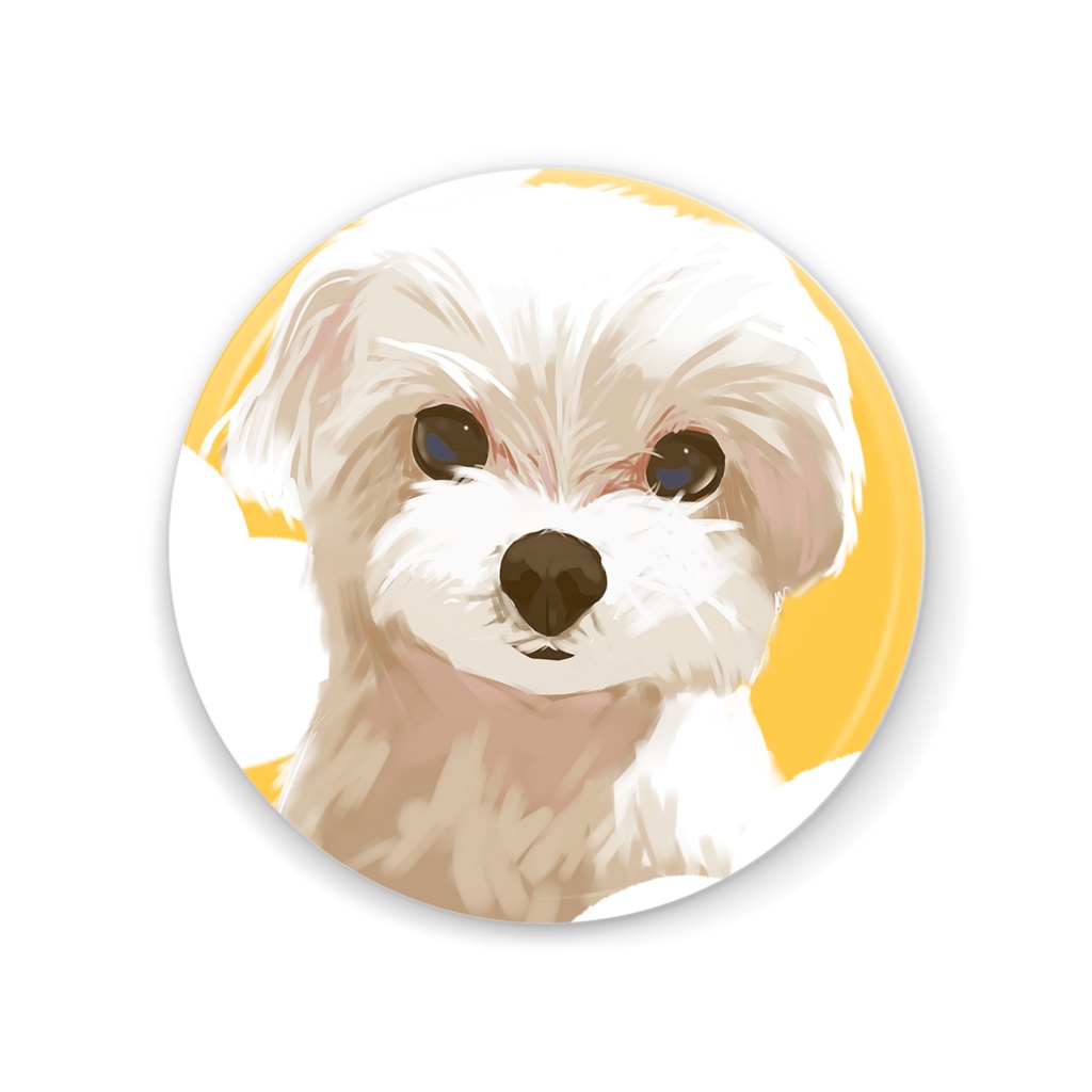 犬の缶ミラー
