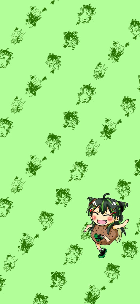 壁紙型ダンシングキウイ（iPhone用）